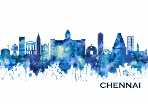 Chennai Tamil Nadu Skyline Blue