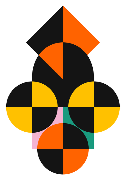 Modern geometric design  Print