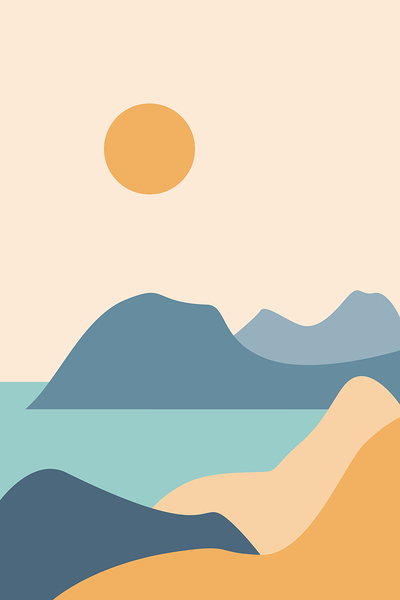 Modern natural abstract landscape. c Print