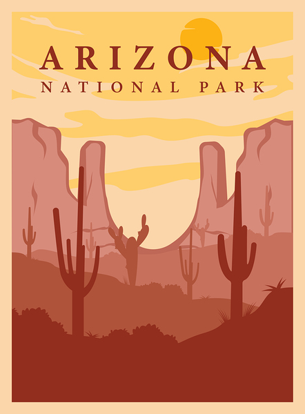 Travel to Arizona. a Print