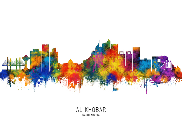 Al Khobar Saudi Arabia Skyline Print