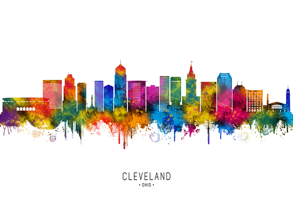 Cleveland Ohio Skyline Print