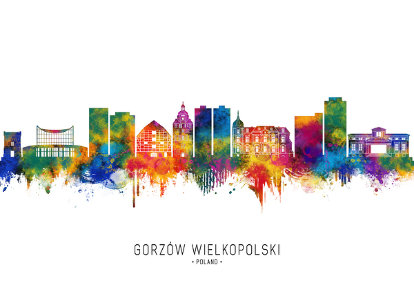 Gorzow Wielkopolski Poland Skyline Print