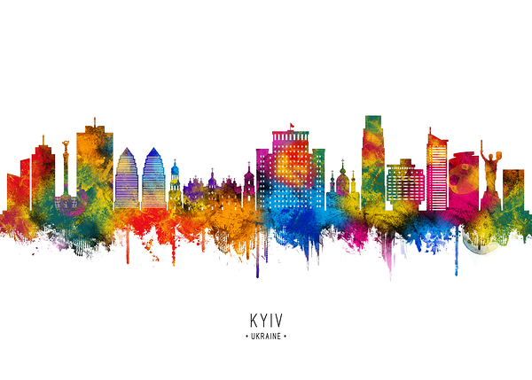 Kyiv Ukraine Skyline Print