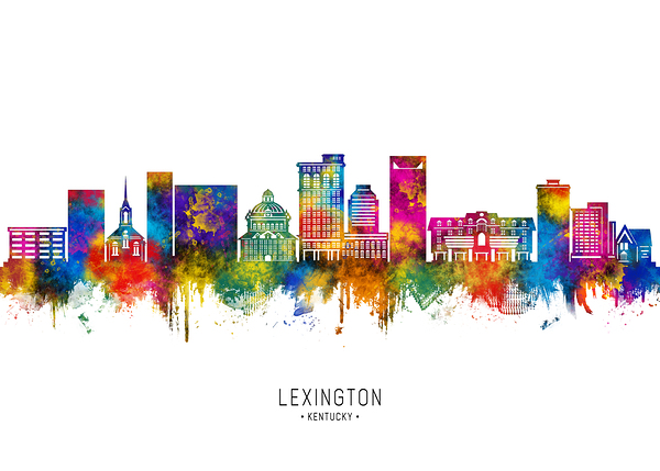 Lexington USA Skyline Print
