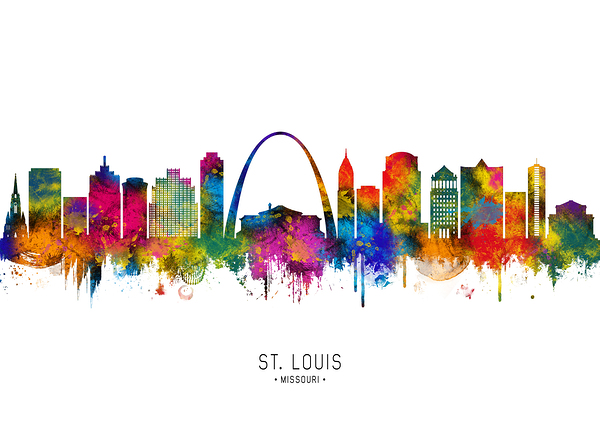 St. Louis Missouri Skyline Print