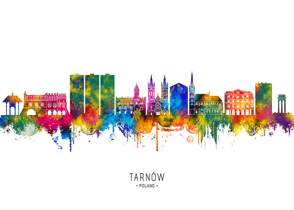 Tarnow Poland Skyline Print
