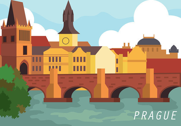 Travel to Prague Print