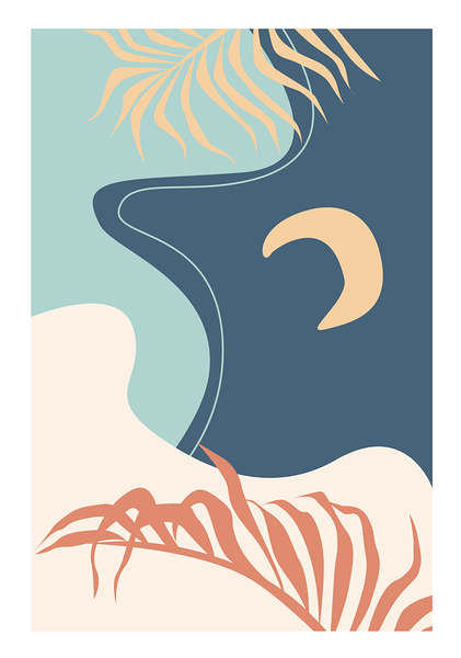 Abstract colorful landscape. b Print