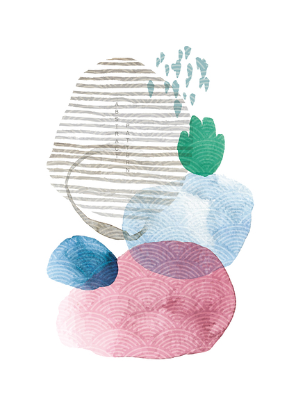 Modern acrylic design. b Print