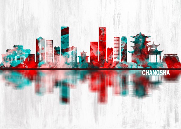 Changsha China Skyline by Towseef Dar