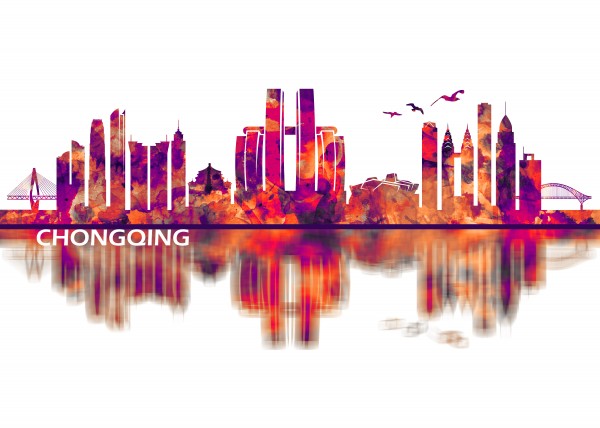 Chongqing China Skyline by Towseef Dar