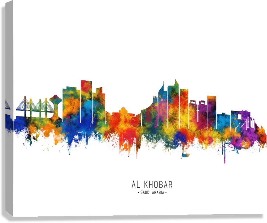 Al Khobar Saudi Arabia Skyline Canvas Print
