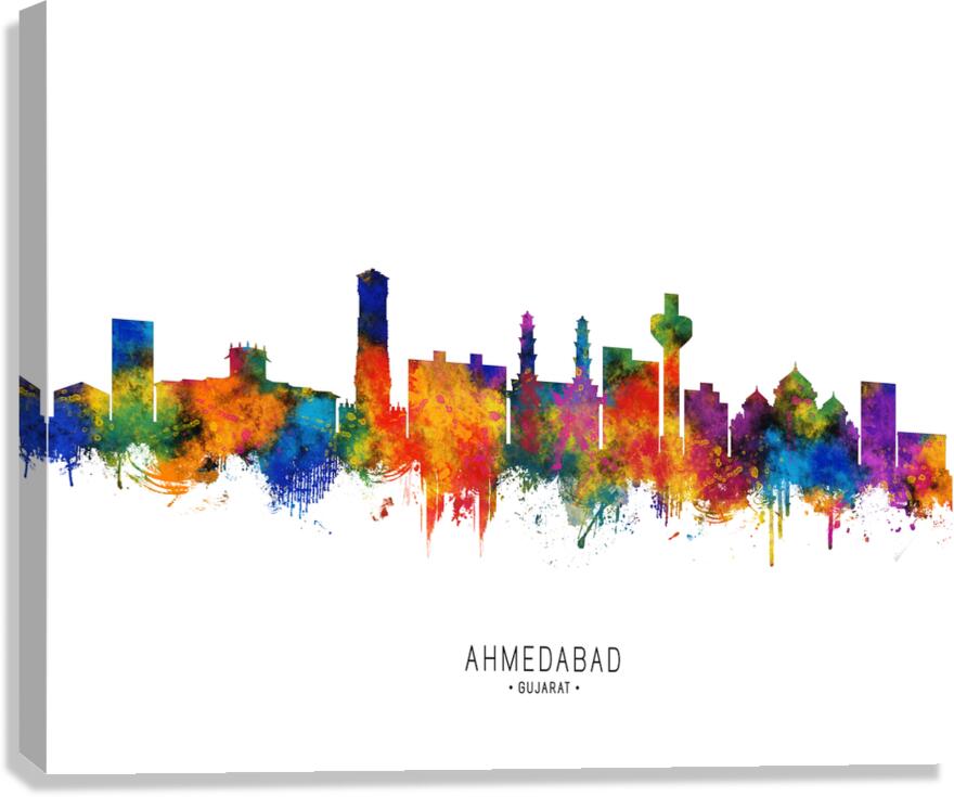 Ahmedabad India Skyline Canvas Print