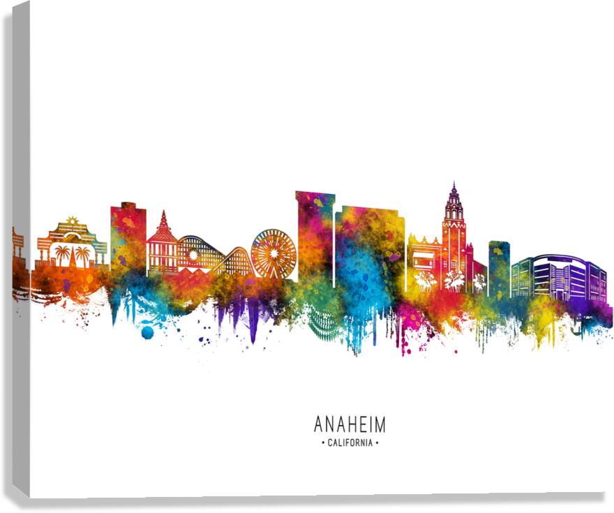 Anaheim California Skyline Canvas Print