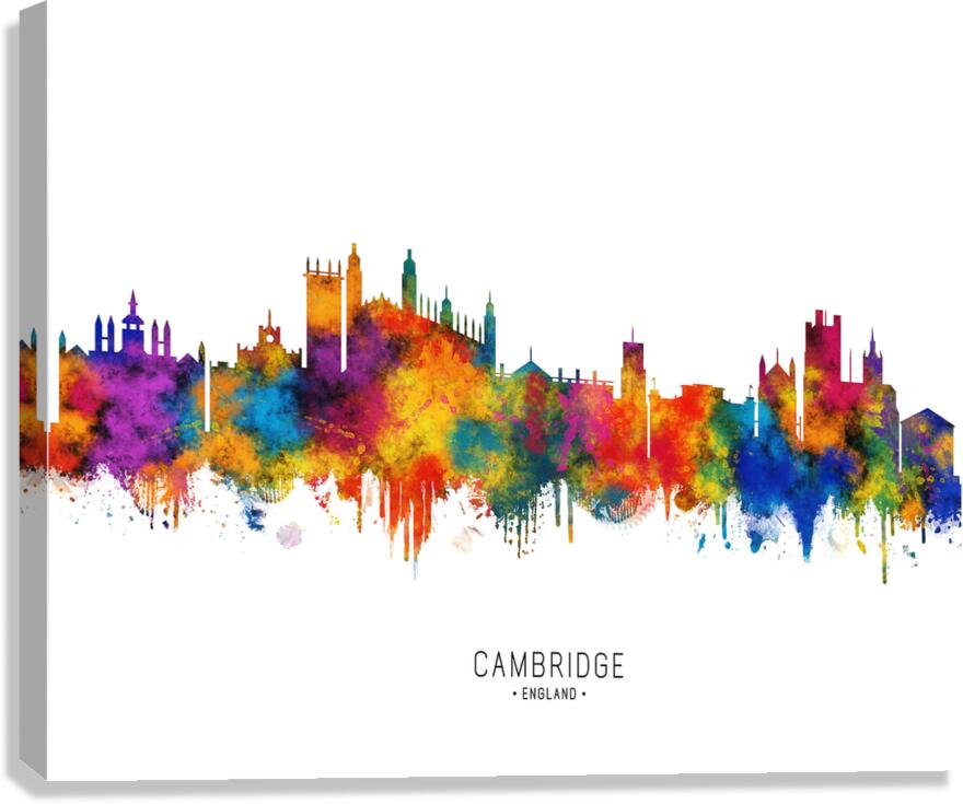Cambridge England Skyline Canvas Print