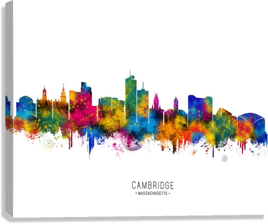Cambridge USA Skyline Canvas Print