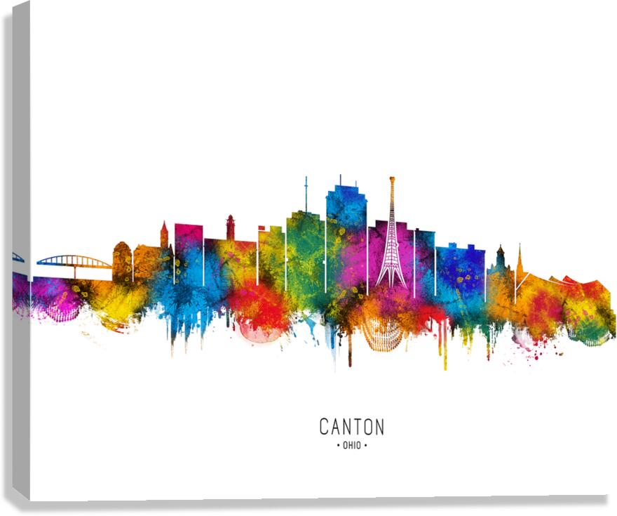 Canton Ohio Skyline Canvas Print