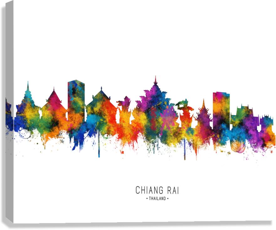 Chiang Rai Thailand Skyline Canvas Print