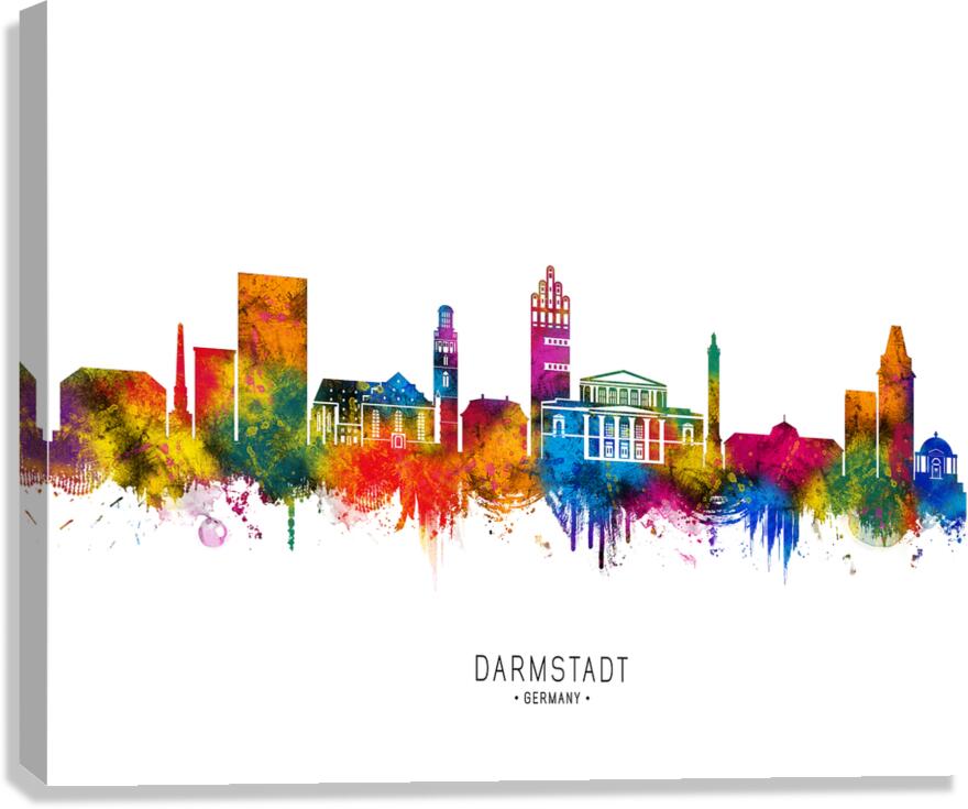 Darmstadt Germany Skyline Canvas Print