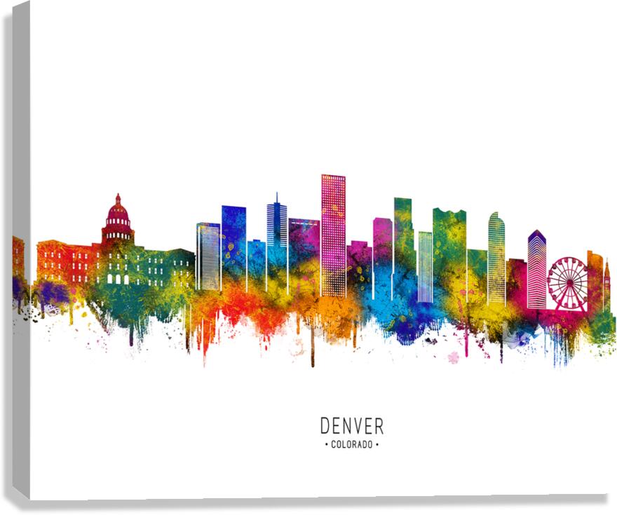 Denver Colorado Skyline Canvas Print