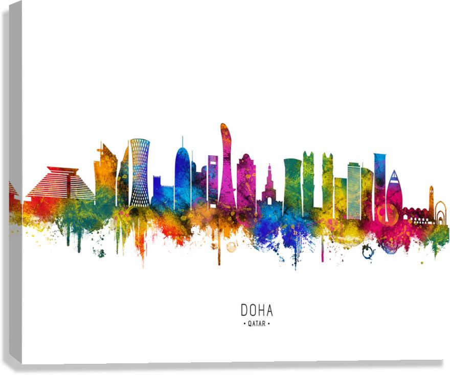 Doha Qatar Skyline Canvas Print