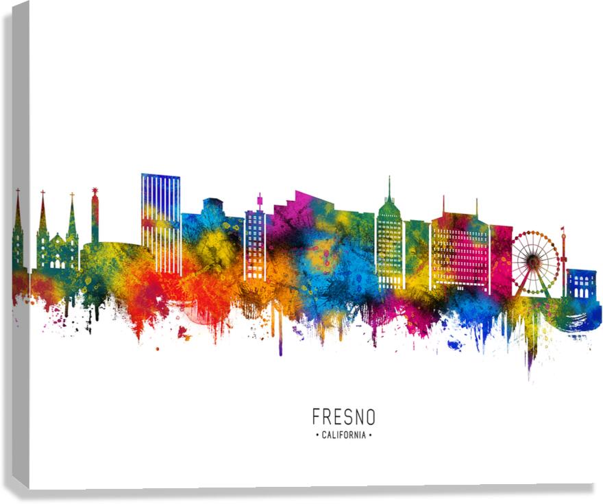Fresno California Skyline Canvas Print