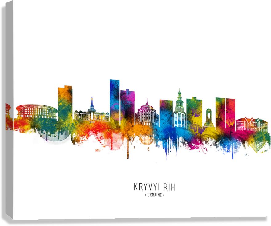 Kryvyi Rih Ukraine Skyline Canvas Print