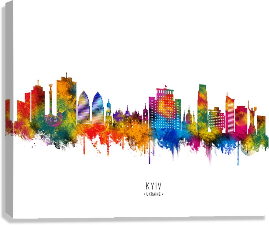 Kyiv Ukraine Skyline Canvas Print