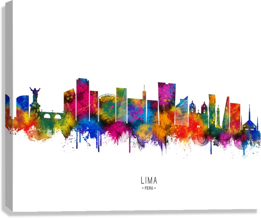 Lima Peru Skyline Canvas Print