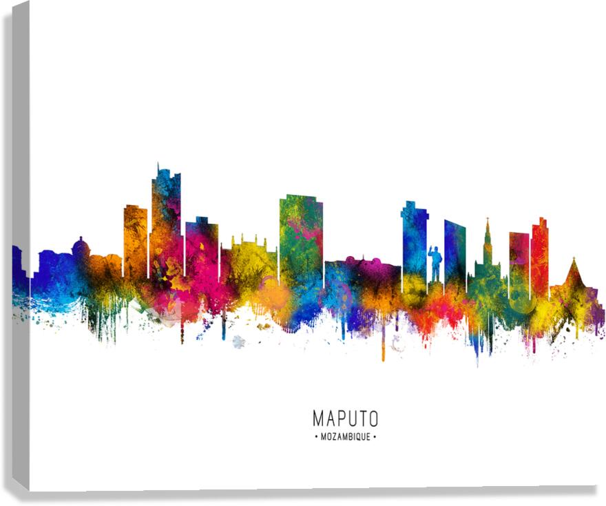 Maputo Mozambique Skyline Canvas Print