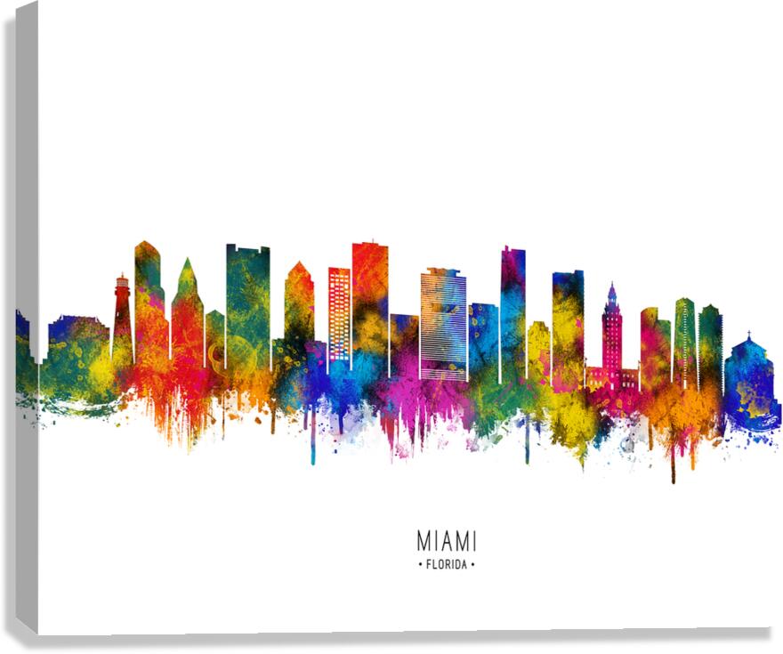 Miami Florida Skyline Canvas Print