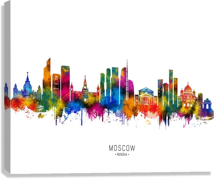 Moscow Russia Skyline Canvas Print