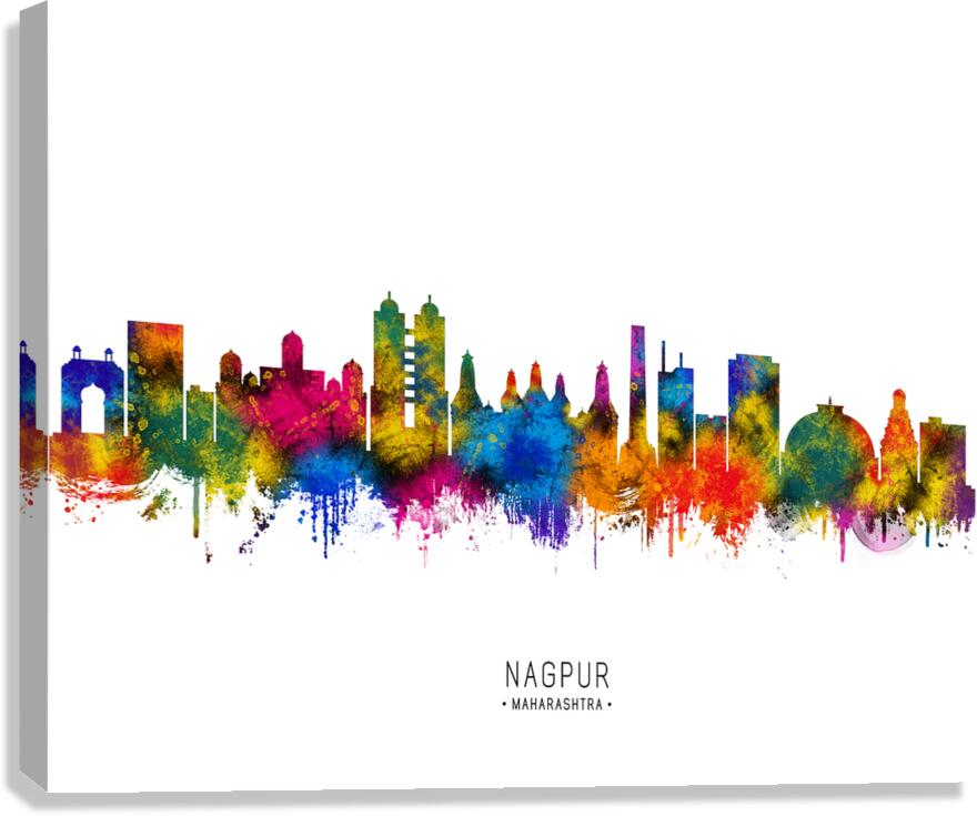 Nagpur Maharashtra Skyline Canvas Print