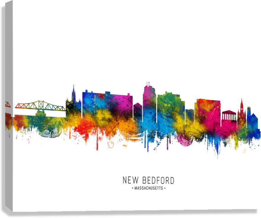 New Bedford Massachusetts Skyline Canvas Print