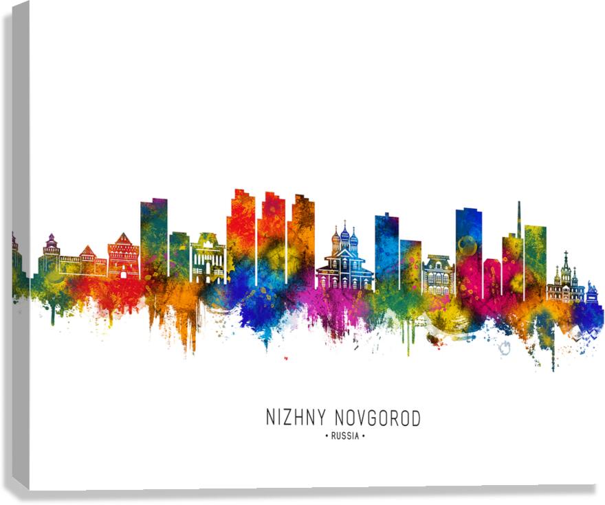 Nizhny Novgorod Russia Skyline Canvas Print