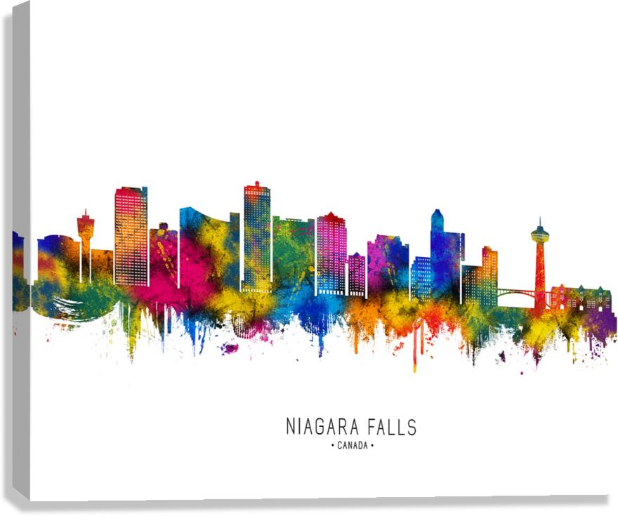 Niagara Falls Canada Skyline Canvas Print