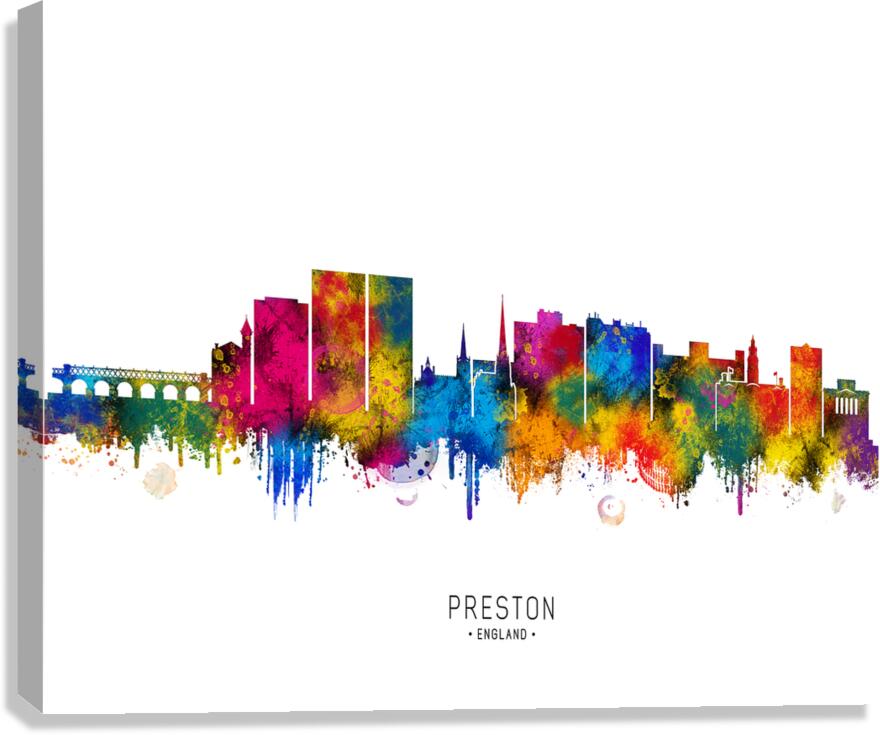 Preston England Skyline Canvas Print
