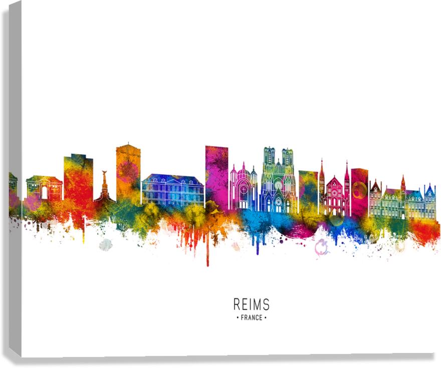 Reims France Skyline Canvas Print