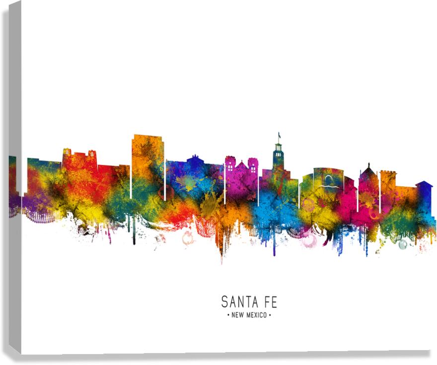 Santa Fe New Mexico Skyline Canvas Print