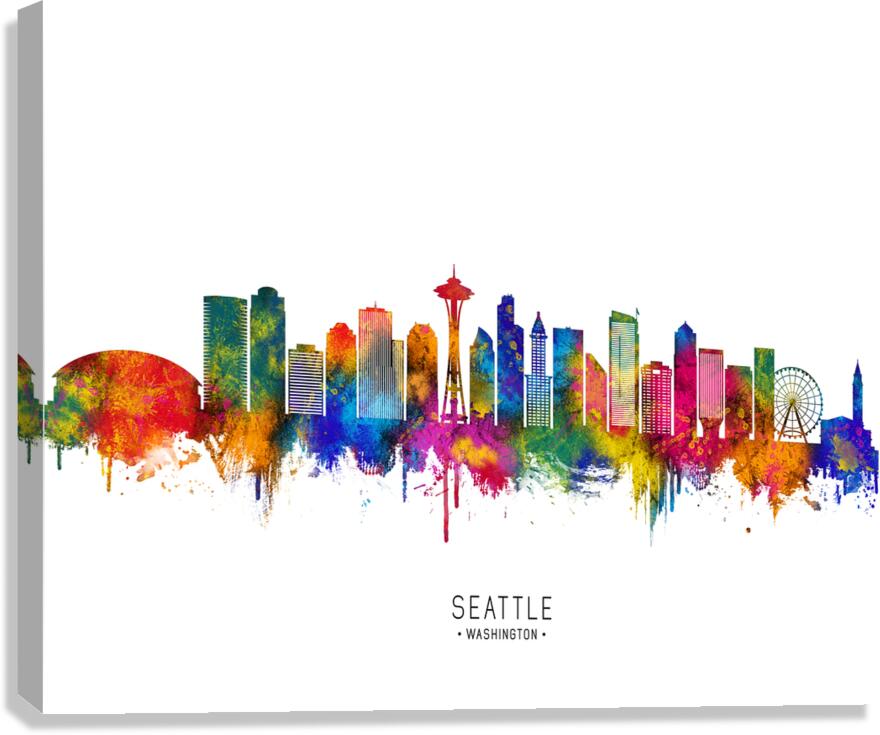 Seattle Washington Skyline Canvas Print