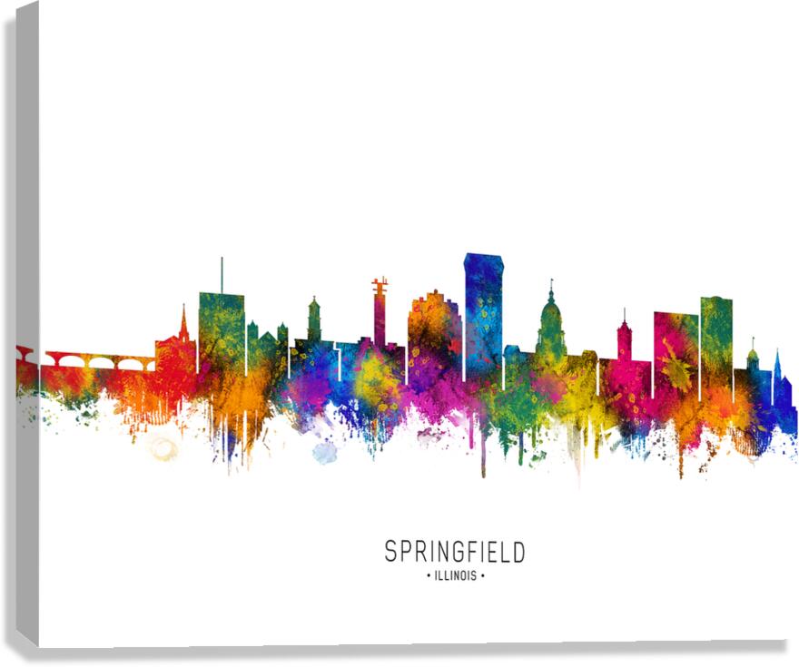 Springfield Illinois Skyline Canvas Print