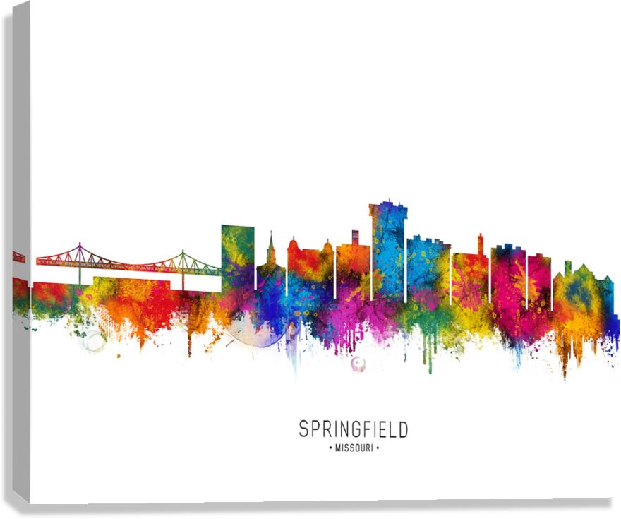 Springfield Missouri Skyline Canvas Print