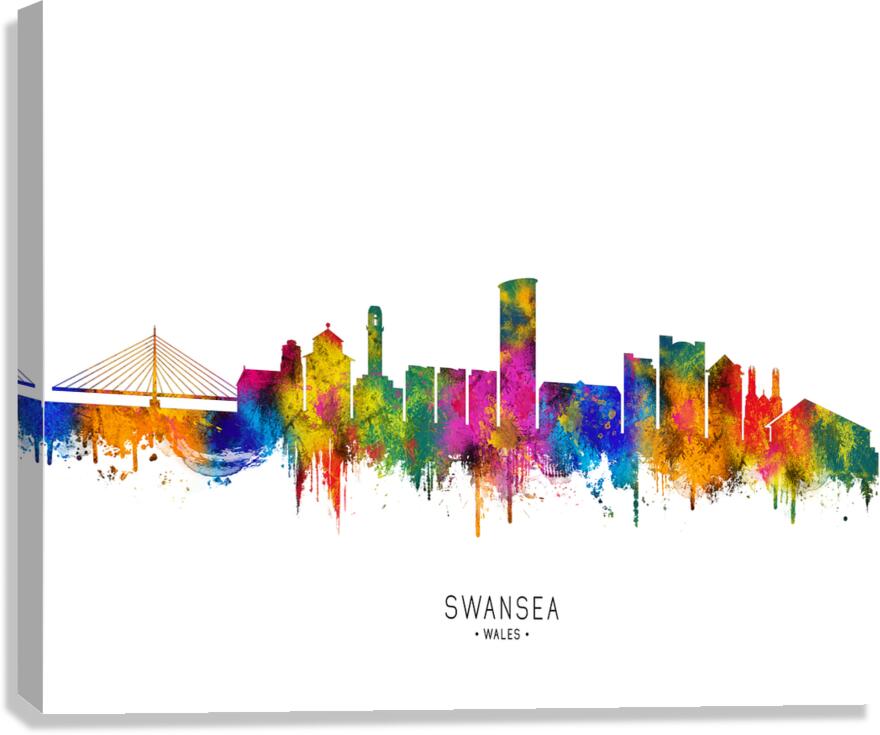 Swansea Wales Skyline Canvas Print