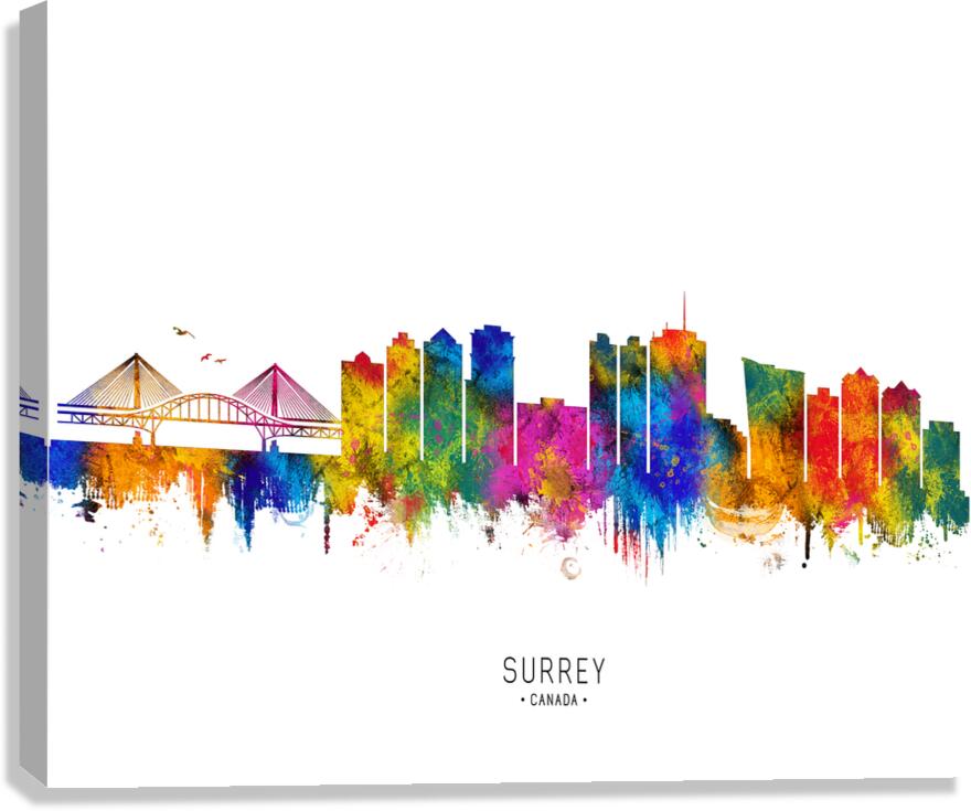 Surrey Canada Skyline Canvas Print