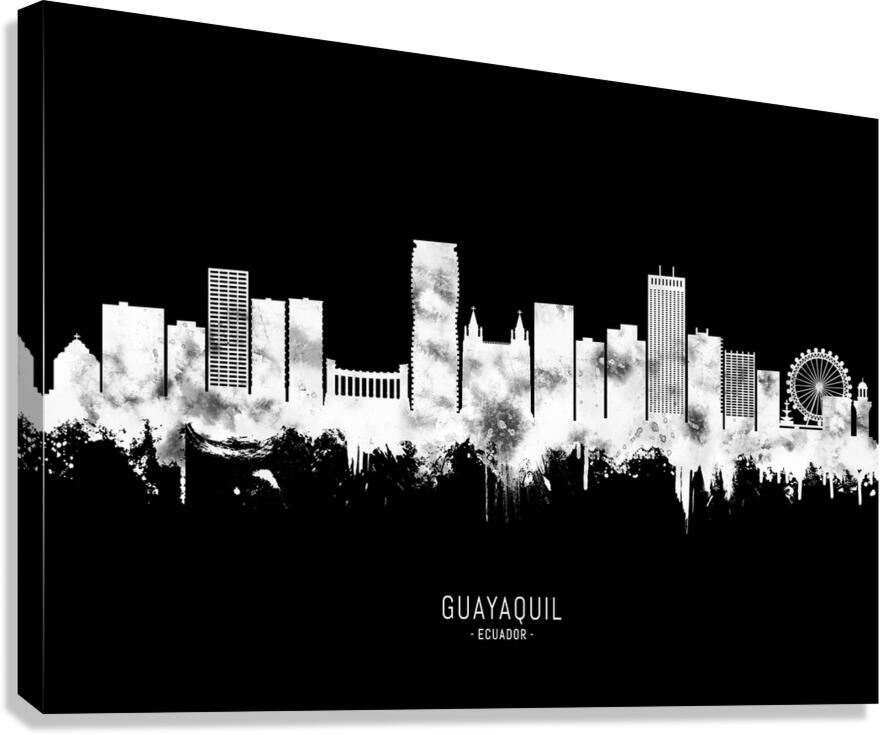 Guayaquil Ecuador BW Canvas Print