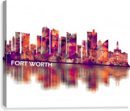 Fort Worth Texas Skyline Canvas Print
