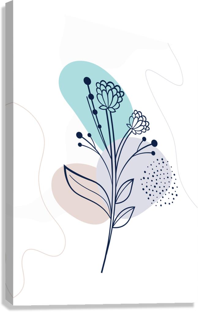 Line art posters design . c Canvas Print