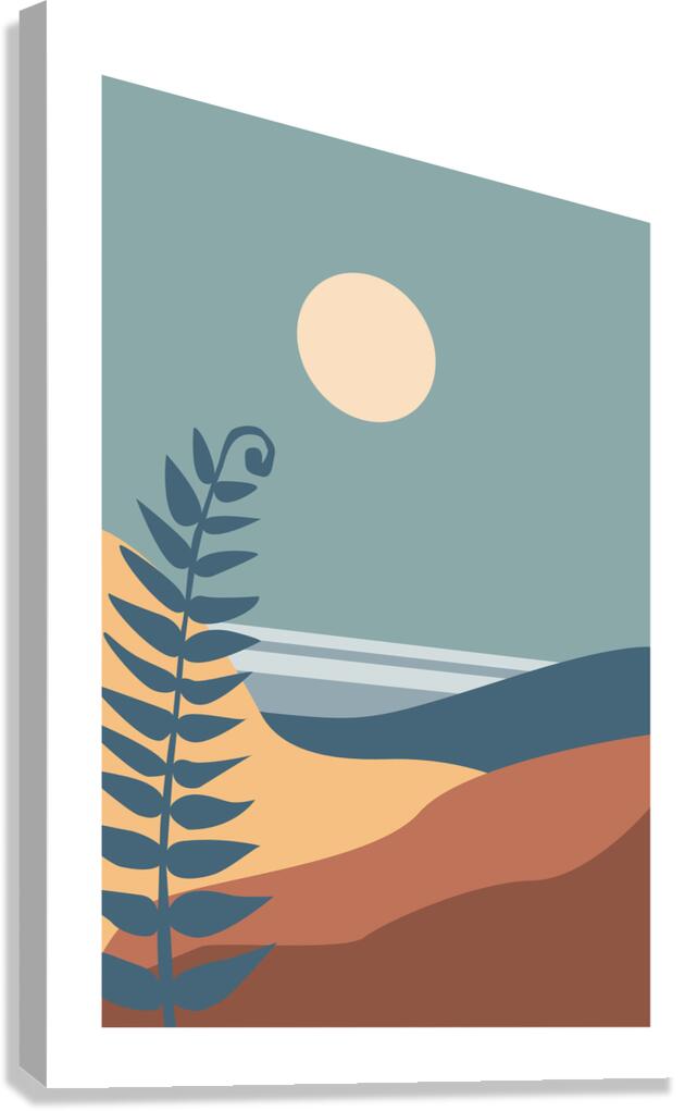  Colorful landscape poster. a Canvas Print