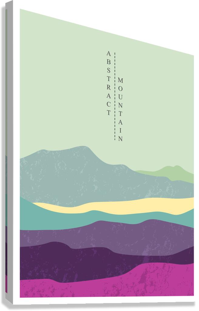 Abstract moon landscape. c Canvas Print